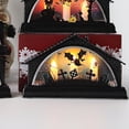 thumbnail image 2 of LED Halloween Luminous House Exquisite Halloween Lit Building Decorative Halloween Retro Light Building for Party Halloween Home, 2 of 9