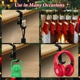 thumbnail image 3 of 2 in 1 Garland Hangers and Fireplace Stocking Holders，Mantel Hanger for Garland Hooks for Christmas Adjustable No Drill Mantle Hooks Stocking Hanger for Fireplace Xmas Holiday Home Party Decoration, 3 of 6