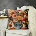 thumbnail image 2 of SHANXI  Fall Y’All Pumpkin Truck Throw Pillow Covers Autumn Harvest Truck Buffalo Plaid Check Bottle Flowers Pillowcase, Maple Leaves Thanksgiving Bless Farmhouse Cushion Case Home Decor 20x20in, 2 of 5