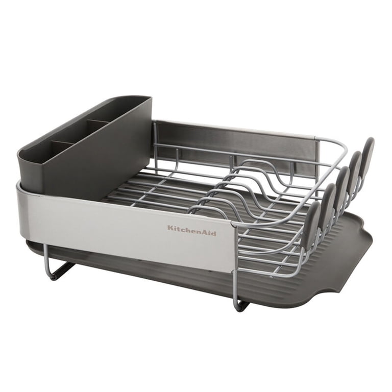 KitchenAid Compact Dish Rack, Stainless Steel Satin Gray photo 1