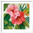 thumbnail image 2 of Art.com Tropical Jewels I v2 Pink Crop Art Print by Silvia Vassileva, White Frame Wall Art, 21" x 21", 2 of 5