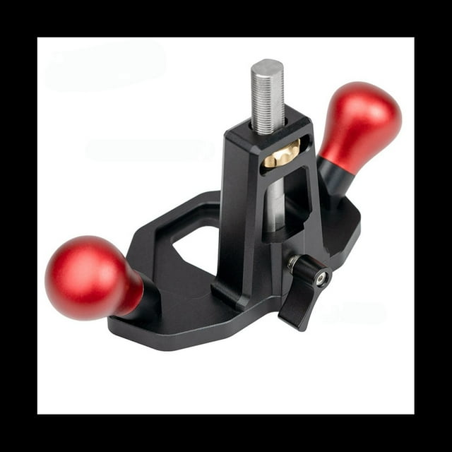 Router Plane Depth Adjusting Screw Nut Handheld Router Planer for Right Angle Tenon Shoulder Trimming Groove Slotting,1 * Router Plane,Black & Red