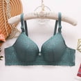 thumbnail image 2 of SROBPTY Womens Bras Print Solid Lace Underwire Push Up Thin Brassiere for Daily Wear, 2 of 5