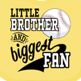 thumbnail image 4 of Inktastic Little Brother and Biggest Fan Baseball Family Fan Boys or Girls Baby Bib, 4 of 4