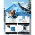 thumbnail image 5 of isYoung Smart Bird Feeder with Camera, 2.5K QHD Resolution, AI Identify 16000+ Birds, AI Auto-Capture & Motion Detection, IP65 Water-Resistant, 5W Solar Powered, Best Gift for Bird Lovers（Blue）, 5 of 9