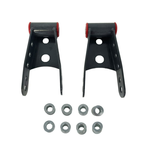 1"-2" Rear Drop Leaf Spring Shackle Lowering Kit For 2015-2020 Ford F-150