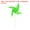 Green, variant on 50pcs Windmills for the Yard Garden 15 Inch x 7.5 Inch 4 Leaves, Orange