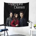 thumbnail image 2 of The Vampire Diaries Poster Tapestry Luxury Wall Hanging Tapestries Decor For Bedroom Living Room Dormitory Mural Blanket 59x59in, 2 of 8