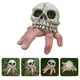 thumbnail image 4 of Calavera de escritorio de jardín de halloween con mano de calavera multifunción decoración de skull de halloween, 4 of 6