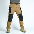 thumbnail image 2 of WTOBBY Men's Outdoor Work Pants, Waterproof Durable Multi-Pocket Tactical Trousers for Fishing, Camping, Heavy Duty,Khaki XL, 2 of 7