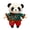 Panda in blue and re, variant on Yihuala Panda Bear Plushes Pillow Soft Stuffed Embroidered Stuffed Panda Bear Plushes Toy for Comfort and Decoration