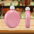 thumbnail image 3 of Booze Shot Flask for Women - AB Crystal Lid Creative 304 Stainless Steel Wine Alcohol Liquor Flask for Women Girls Men Party Hand size Flask-5OZ, 3 of 9