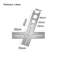 thumbnail image 2 of Multi-Functional Stainless Steel Ceramic Tile Hole Locator Ruler Adjustable Punching Hand Measure Tools For House Decorated Work ,Easy to Use, 2 of 7