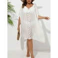 thumbnail image 6 of SAYFUT Swimsuit Cover Ups Beach Coverup Women Loose Crochet V-Neck Bikini Summer Beach Coverups Dress for Swimwear, 6 of 6