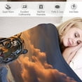 thumbnail image 3 of Throw Blanket Warm Flannel Blanket Soft Warm Printed Blanket For Bed, Couch And, 3 of 8