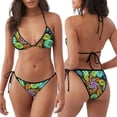 thumbnail image 3 of Disketp Hippie Style para Bañador de Dos Piezas para Mujer, Bikini Sexy Halter String, Conjunto de Bikini en Triángulo, 3 of 6