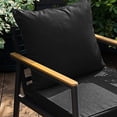thumbnail image 5 of Outdoor Seat Cushions for Patio Furniture Set of 24x24 Inch for Waterproof Replacement Cushions with Removable Cover for Chair Yard Garden Deck,Black, 5 of 6