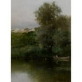 thumbnail image 3 of Emilio Sánchez-Perrier 11x14 Black Modern Framed Museum Art Print Titled - Stream (Henares River, Alcala), 3 of 5