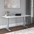 thumbnail image 2 of Pemberly Row Engineered Wood 60W Electric Height Adjustable St&ing Desk in White, 2 of 10