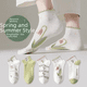 thumbnail image 2 of Calcetines de primavera y verano para mujer, calcetines cortos finos de verano, calcetines náuticos transpirables Mori que combinan con todo, calcetines cortos de encaje de tulipán, 2 of 4