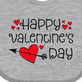 thumbnail image 4 of Inktastic Happy Valentines Day Red Hearts and Arrow Boys or Girls Baby Bib, 4 of 4