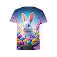 thumbnail image 4 of Xdegoge Easter T Shirt for Women Vintage Floral Botanical Painted Egg Graphic Short Sleeve Crewneck Spring Holiday Festival Casual Relaxed Fit Soft Lightweight Breathable Tops, 4 of 5