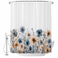 thumbnail image 2 of Poppies Floral Waterproof Fabric Shower Curtain,Spring Botanical Flowers Summer Waterproof Fabric Shower Curtain for Bathroom Curtains Bathtubs Hotel Shower Curtains with 12 Hooks Extra Long 72x96, 2 of 8
