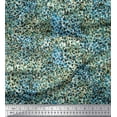 thumbnail image 1 of Soimoi Crepe Silk Fabric Leopard Animal Skin Printed Fabric 1 Yard 42 Inch Wide, 1 of 3