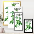 thumbnail image 4 of Designart 'Ancient Green Leaves Plants V' Traditional Framed Art Print, 4 of 4