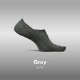 thumbnail image 3 of Feetures Elite Light Cushion Invisible Socks - Anti-Slip Sport Sock Liner with Targeted Compression - Gray, XL (1 Pair), 3 of 8