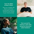 thumbnail image 3 of MUSE 2: The Brain Sensing Headband - Meditation Tracker Multi Sensor Headset Device - Responsive Sound Feedback for Brain Wave, Heart, Body & Breath Activity,Black/Grey, 3 of 5