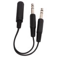 thumbnail image 4 of Cable adaptador de audio funda de goma flexible de 635 mm Cable hembra a 2 macho Fácil de usar Mejora de la transmisión de señal para altavoces para multimedia Fugacal Otros, 4 of 8