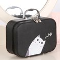 thumbnail image 2 of Multifunctional Cartoon Portable Travel High Capacity Double Layer Makeup makeup case PU Cosmetics Case Box, 2 of 7