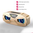 thumbnail image 2 of Giunmcul Online Shopping Wireless Bluetooth Speaker Subwoofer Desktop LED Clock Owl Radio Small Sound, 2 of 2
