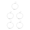 thumbnail image 1 of ZheElen Woman Anklet Exquisite Jewelry Accessory Simple Style Ankle Decoration Foot Chains Ankles Chain for Dress Decor Silver 5Set, 1 of 6