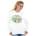 thumbnail image 4 of Saint Patricks Day Ireland Flag Party Sweatshirt for Men or Women Brisco Brands S, 4 of 6
