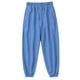 thumbnail image 3 of Pantalones largos para hombre, de color liso, con bolsillo y cordón, informales, juveniles, versátiles, deportivos, de gran tamaño., 3 of 8
