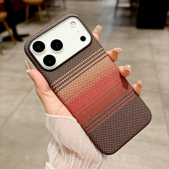for iPhone 17 Pro Max Carbon Fiber Case, [Compatible with Mag-Safe] Magnetic Phone Case Slim Fit Thin Lightweight Smooth Hard PC Drop Protection Shockproof Case Cover for iPhone 17 Pro Max, Color-F