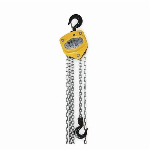 Oz Lifting Products Manual Chain Hoist,2000 lb.,Lift 20 ft. OZ010-20CHOP