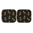 thumbnail image 7 of Kll Gold Glitter Pineapples Windshield Sun Shade 2-Piece Foldable Car Front Window Sunshade For Most Sedans Suv Truck - Auto Sun Blocker Visor Protector Blocks Max Uv Rays - Small, 7 of 7