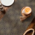 thumbnail image 2 of Vintage Abstract Cotton Linen Table Runner for Dining Kitchen, Traditional Geometric Pattern Dark Brown Wedding Outdoor Party Tablerunners, Dresser Scarf Coffee Tablecloth Runners 13x36 Inches, 2 of 9