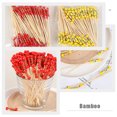 thumbnail image 4 of Miangastore 200Pcs Party Appetizers Toothpicks Decorative Sandwich Picks Fruit Bamboo Picks, 4 of 8