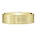 thumbnail image 2 of PEORA Men's 6mm 14K Yellow Gold Wedding Ring Band for Men Classic Brushed Matte, Comfort Fit, Size 13, 2 of 4