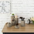 thumbnail image 6 of MyGift Set of 6 Rustic Brown Wood Hexagonal Jewelry Display Risers, 6 of 7