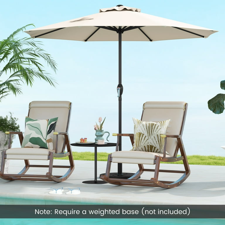 8.5 ft patio umbrella 8.5FT Patio Umbrella, Outdoor Market Table Umbrella with Crank Handle, 8 Heavy Duty Ribs, Vented Top, Sun-Proof Canopy for Garden Yard Poolside Beige