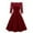 #7-Red, variant on Pntutb Dresses for Women New Vintage Lace Patchwork Off Shoulder Cocktail Party Retro Swing Dress
