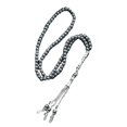 thumbnail image 1 of Jewelry Hematite Rosary Beads with Traditional Fringe for Church, Home, Outdoor Use Aesthetic Hematite Grains Rosary, 1 of 4