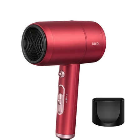 UKD Hair dryers, Blow Dryer with Ionic Conditioning | Includes Diffuser and Concentrator, Red