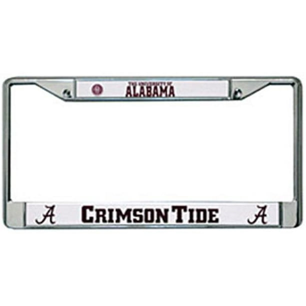 Cadre de Plaque d'Immatriculation Alabama Crimson Tide Chrome