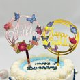 thumbnail image 4 of Ruiboury Happy Birthday Cake Decoration Plaque, 4 of 9